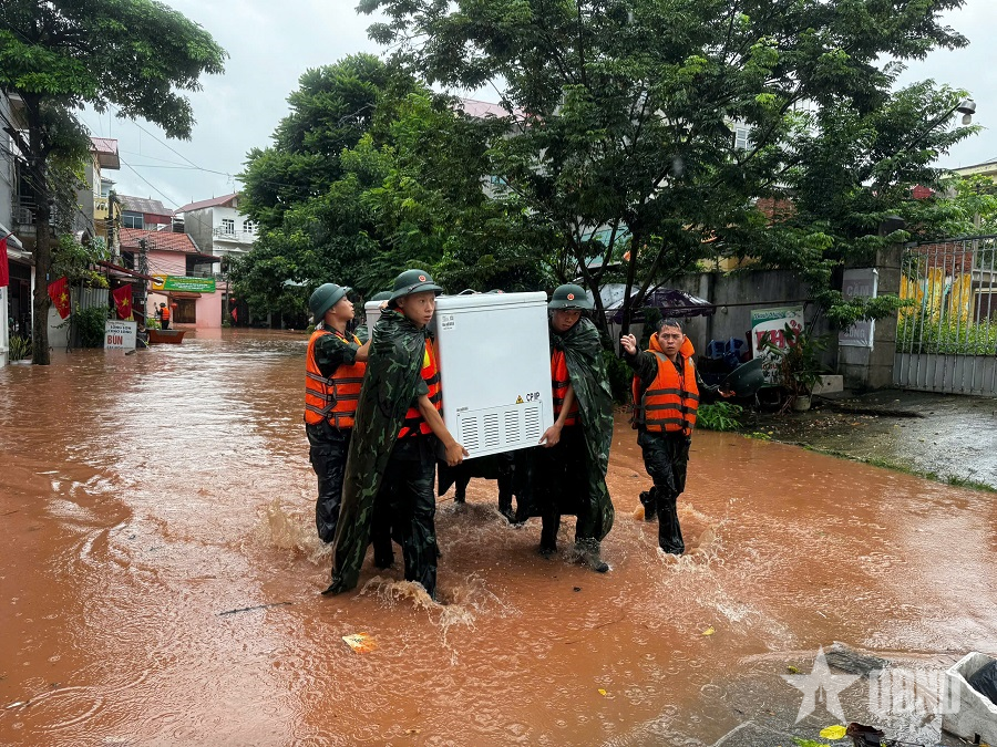 Quân khu 1 chỉ đạo ứng phó, khắc phục hậu quả bão số 4 tại tỉnh Lạng Sơn và Bắc Ninh